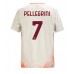 Maillot de foot AS Roma Lorenzo Pellegrini #7 Extérieur vêtements 2024-25 Manches Courtes